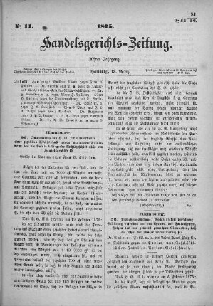 No. 11. 13. März 1875