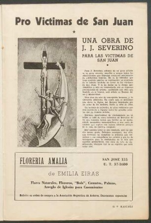Pro Víctimas de San Juan : Una obra de J. J. Severino - para las Victimas de San Juan