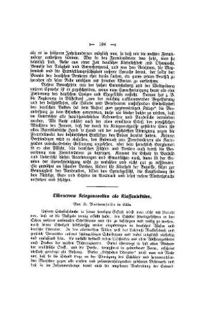Lilienscrons Kriegsnovellen als Klassenlektüre