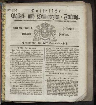 Nr. 103, Sonnabend den 24sten December. 1814