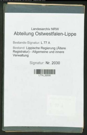 Prüfungen des Forstkandidaten G. A. Brachmann zu Detmold als Feldmesser