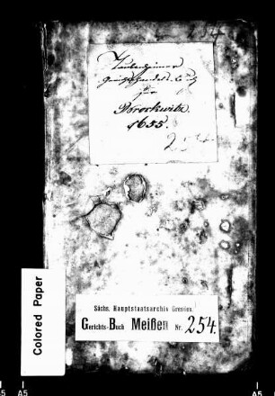 Gerichtshandelsbuch von Brockwitz (bei Meißen), Bd. 1
