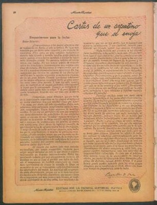 Cartas de un argentino que se enoja : Preparémonos para la lucha