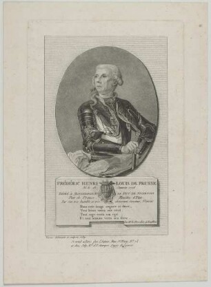 Bildnis des Frédéric Henri Louis de Prusse