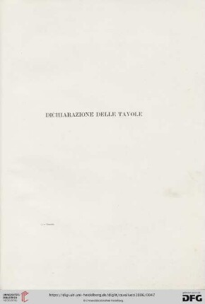 Dichiarazione delle tavole
