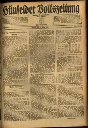 Ausgabe vom Freitag, den 05. März 1920.