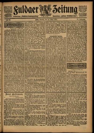 Ausgabe vom Montag, den 14. März 1904.