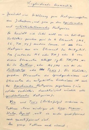1-5, Erklärung zum Kategoriensystem von Jakobson