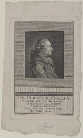 Bildnis des Georg Christian Croll
