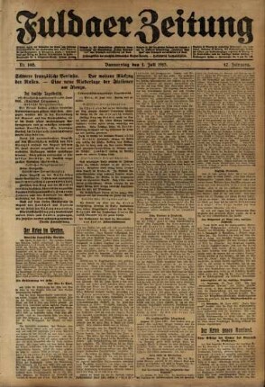 Ausgabe vom Donnerstag, den 01. Juli 1915.