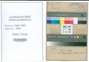 Entnazifizierung Emma Kober , geb. 25.03.1905 ()