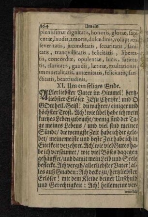 XI. Um ein seliges Ende.