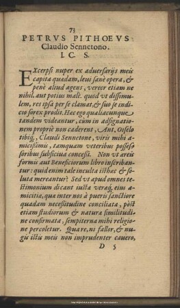 Petri Pithoei Adversariorum Subsecivorum, Liber Secundus