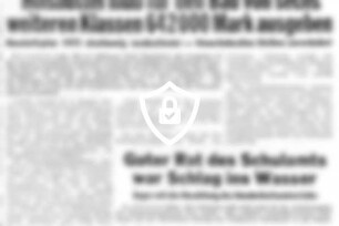 Hoisbüttel muß für [Name maskiert] von sechs weiteren Klassen 642000 [Name maskiert]