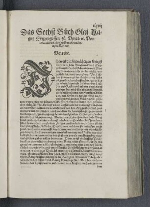 Das Sechst Buch Olai Magni Ertzbischoffen zu Vpsal rc. Von Metall vnd Ertzgruben Mitnächtiger Länder.