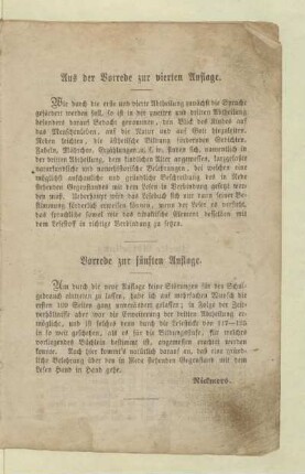 Vorrede zur fünften Auflage