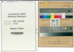 Entnazifizierung Walter Megert , geb. 17.01.1913 (Friseur)