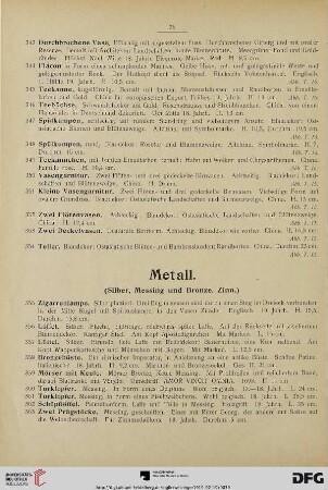 Metall (Nr. 355-397)