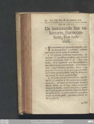 Tit. II. (IV. 1.) De iureiurando sive voluntario, sive necessario, sive iudiciali.