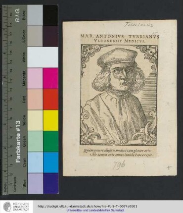 Mar. Antonivs Tvrrianvs Veronensis Medicvs