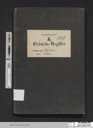 Geburtsregister Kliestow 1887