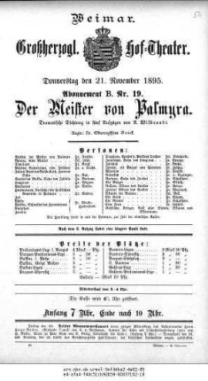 Der Meister von Palmyra