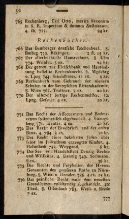 52-163, Rechenbücher.