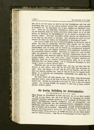 ¬Die¬ heutige Auffassung der Arbeitsschulidee