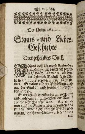 Dreyzehendes Buch.
