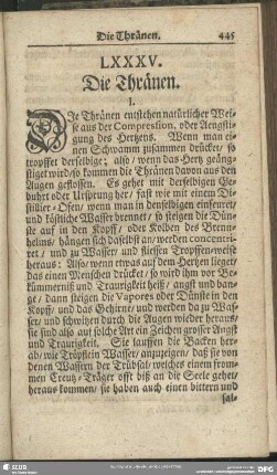 LXXXV. Die Thränen