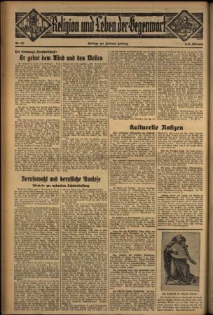 Vierte Ausgabe vom Samstag, den 01. Februar 1936.