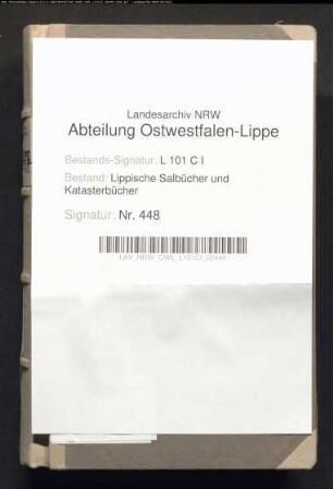 Salbuch des Amtes Sternberg von 1858, Bd. 3 (Duplikat)
