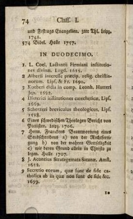 74-87, In Duodecimo.