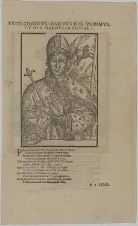 Bildnis von VVitichindvs I., König der Sachsen