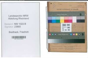 Entnazifizierung Friedrich Breithack , geb. 02.07.1898 (Arbeiter)
