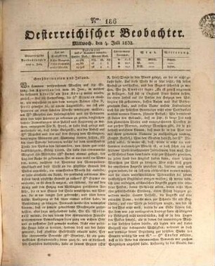 Der Oesterreichische Beobachter. 1832,7/12