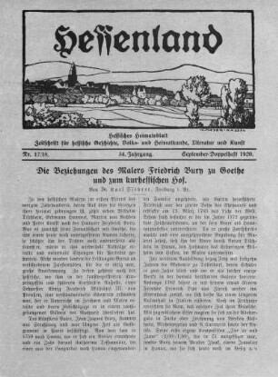 Nr. 17/18, September-Doppelheft 1920
