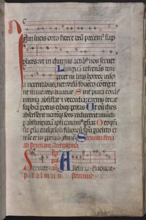 Psalter: Psalteria et cantica ferialia cum antiphonis; accedunt Cantica uaria [u.a.] - BSB Clm 19201