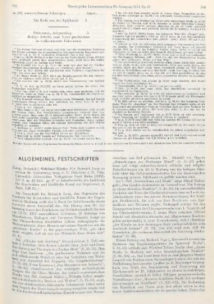 745-749 [Rezension] Sichtbare Kirche