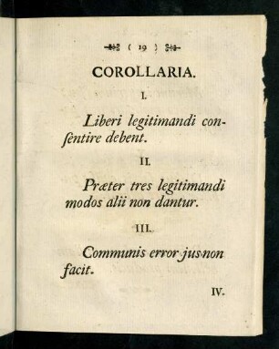 19-20, Corollaria.