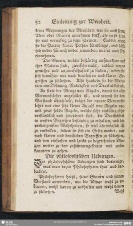 Die philosophischen Uebungen