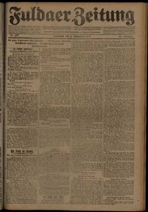 Ausgabe vom Mittwoch, den 07. November 1917.