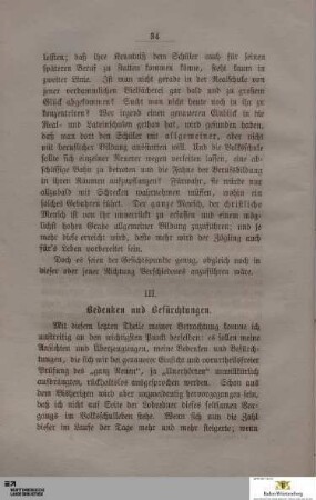 III. Bedenken und Befürchtungen