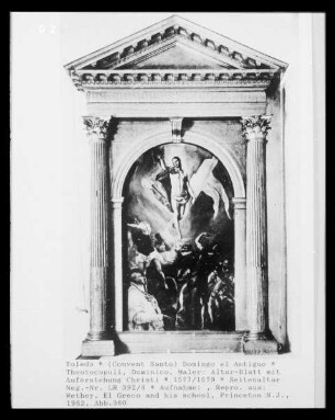 Altarblatt mit Auferstehung Christi