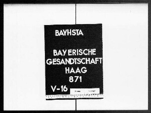 Zuschriften des pfälzischen Kabinettssekretärs von Stengel aus Schwetzingen