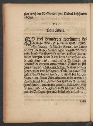 XII. Van Eiden.