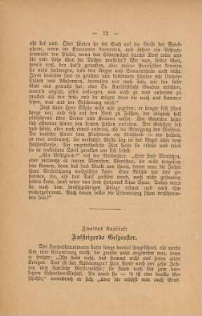 Zweites Kapitel: Aufsteigende Gespenster