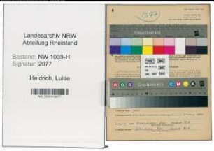Entnazifizierung Luise Heidrich , geb. 10.02.1909 ()