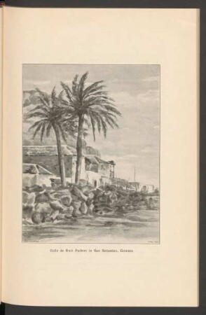 Calle de Ruiz Padron in San Sebastian, Gomera - [Zeichnung]