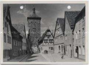Rothenburg ob der Tauber, Spitalgasse und Sieberstor
